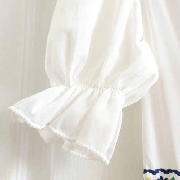 Vintage Formfit Rogers White Long Nightgown Lingerie Bedgown Nightdress Nightie - Picture 6 of 11